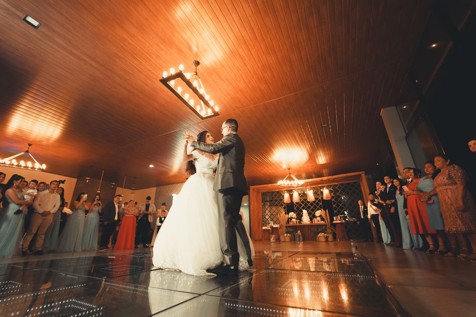 Event videography capturing a lively reception dance